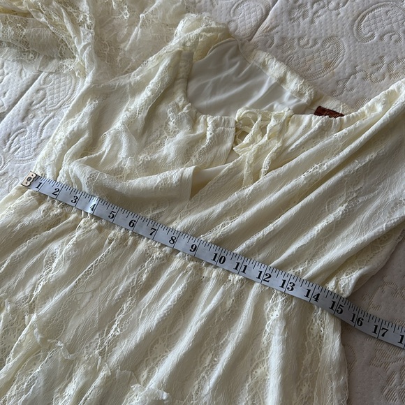 Scully Lace Stretchy Summer Cottagecore Long Sleeve Dolly Parton Dress M - Picture 6 of 6